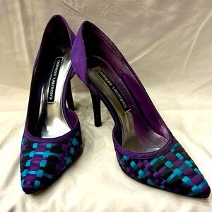 Chinese Laundry - Like New Purple Teal and Black D’orsays. Size 7.5